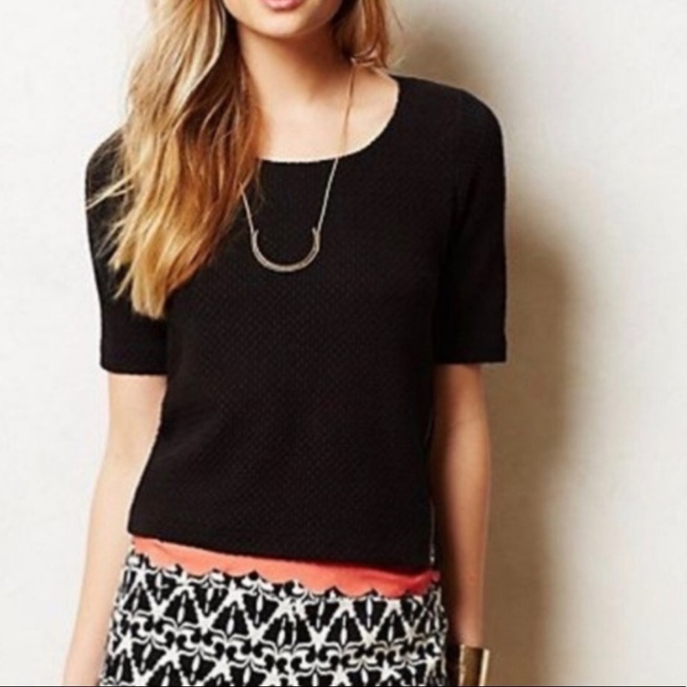 Anthropologie Postmark blue side-zip top - Picture 7 of 7